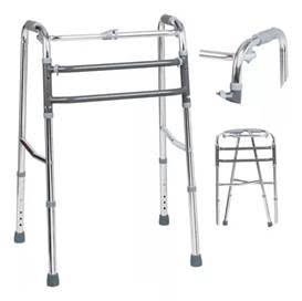Andador Alumínio Dellamed Fixo Articulado Dobrável 130kg D10