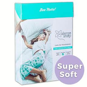 Capa Antiácaro para Travesseiro Super Soft 100% Algodão