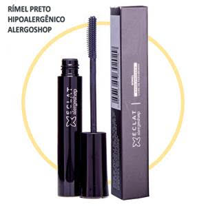Rímel Hipoalergênico Eclat preto Alergoshop Antialergico