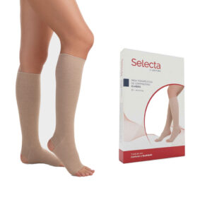 Meia de Compressão Selecta ¾ Classic Helanca