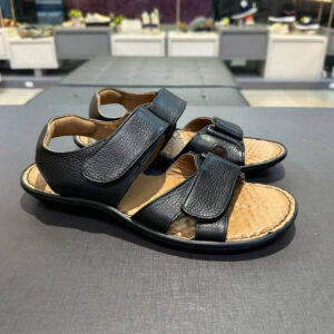 Sandália Masculina Ajustável Antistress em Couro