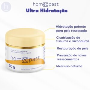 Creme Ultra Hidratação para Rachaduras - Homeopast 30g