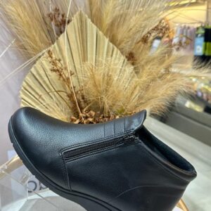 Bota Piccadilly Cano Curto Anabela Zíper