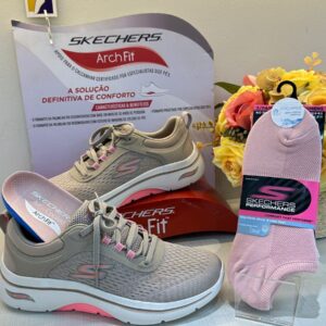 Tênis Skechers Go Walk Arch Fit 2.0 - Balin Feminino Corrida - Caminhada
