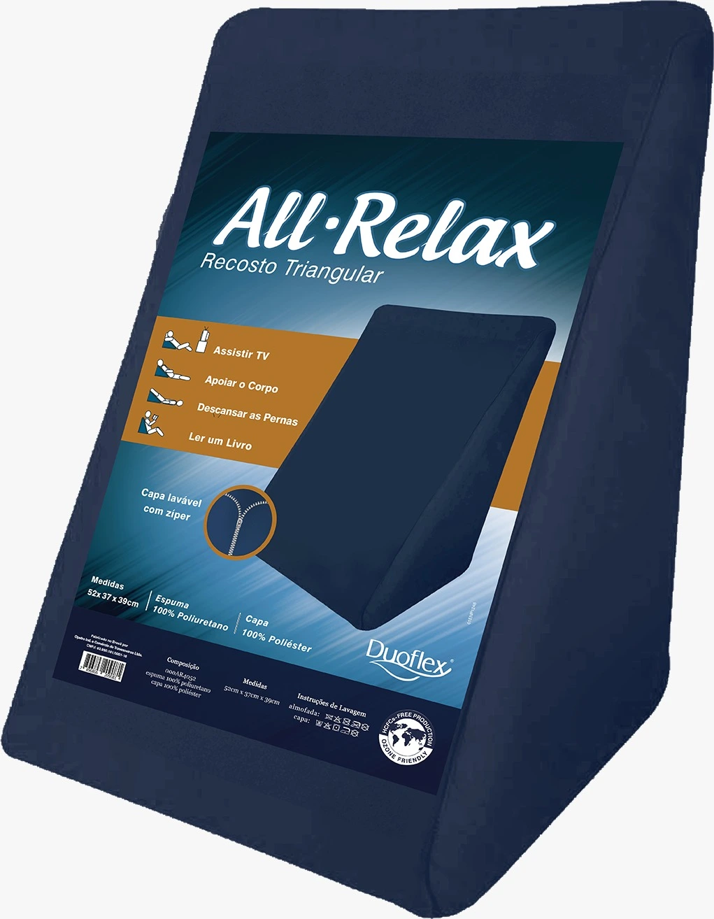Encosto Duoflex All Relax Triângulo 39x37cm