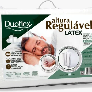 Travesseiro Duoflex Altura Regulável Látex 50x70